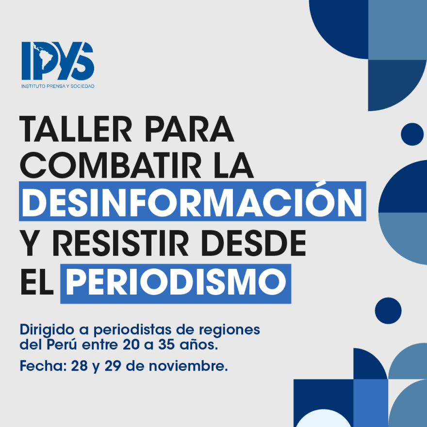  Taller para combatir la desinformación y resistir desde el periodismo