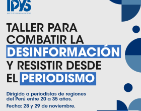  Taller para combatir la desinformación y resistir desde el periodismo